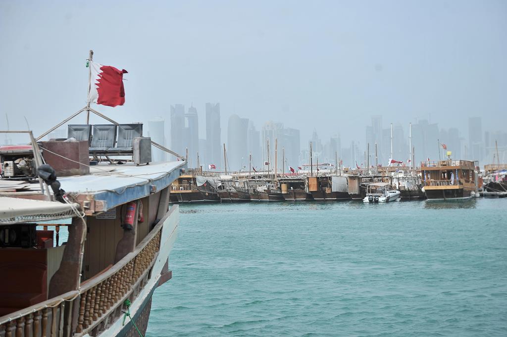 File photo of dusty wind clicked near Corniche, Doha. Pic: Baher Amin / The Peninsula 
