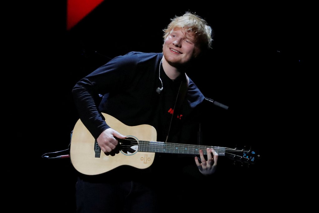 File photo of Ed Sheeran performing during the 2017 Jingle Ball at Madison Square Garden in New York, US, December 8, 2017. REUTERS/Lucas Jackson/File Photo