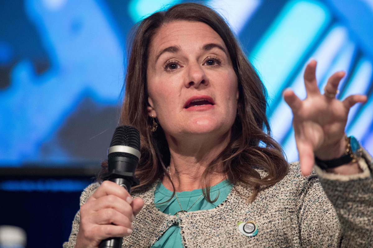 Melinda Gates, co-chair of the Bill and Melinda Gates Foundation, during a discussion entitled 