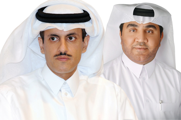 Ezdan Holding Group Chairman Sheikh Dr Khalid bin Thani bin Abdullah Al Thani and Group CEO Ali Mohammed Al Obaidli