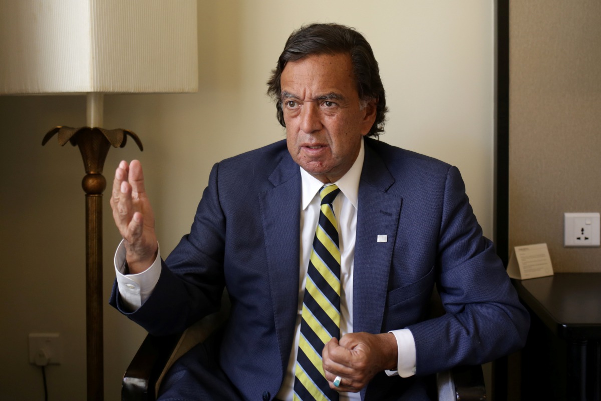 Bill Richardson speaks during an interview with Reuters as a member of an international advisory board on the crisis of Rakhine state in Yangon, Myanmar January 24, 2018. Reuters/Ann Wang
