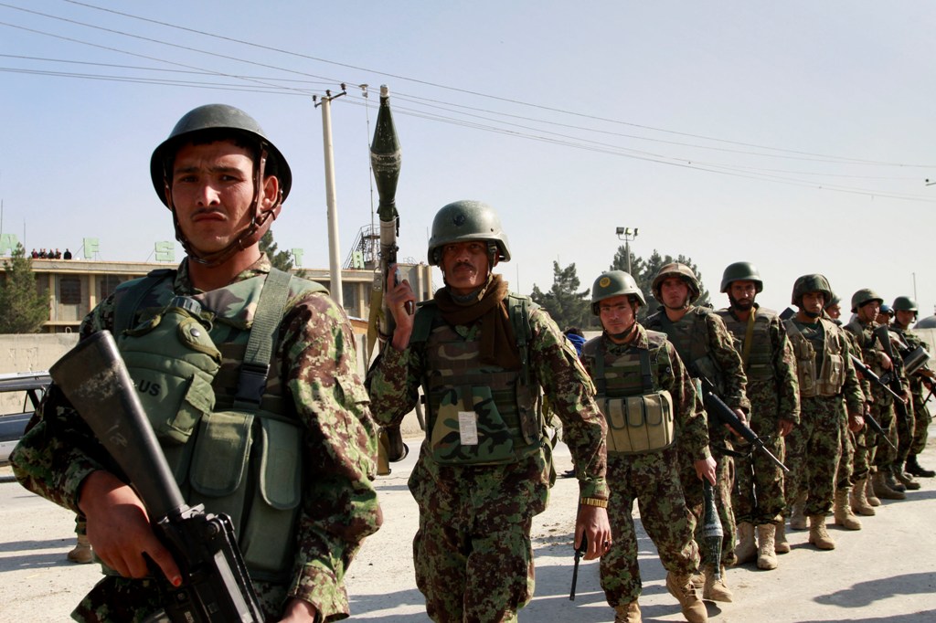 Afghan Soldiers. FILE PHOTO 