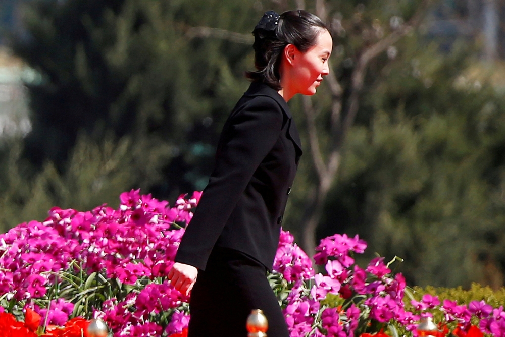 File photo of Kim Yo Jong, sister of North Korean leader Kim Jong Un, attends an opening ceremony of a newly constructed residential complex in Ryomyong street in Pyongyang, North Korea April 13, 2017. REUTERS/Damir Sagolj/File Photo
