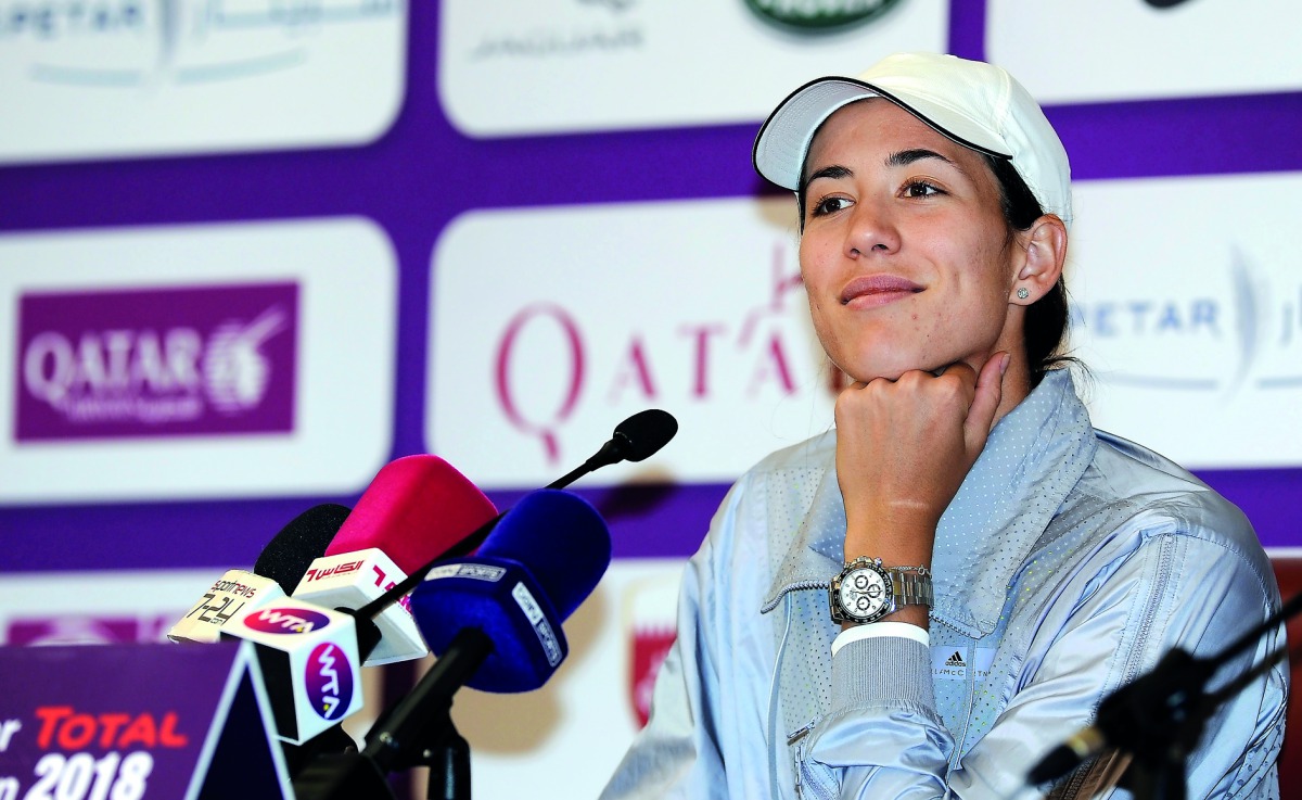 Garbine Muguruza. Pic: Salim Matramkot/The Peninsula