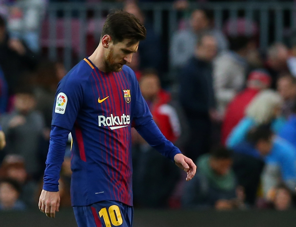 Barcelona’s Lionel Messi. REUTERS/Albert Gea