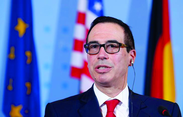 US Treasury Secretary Steven Mnuchin 