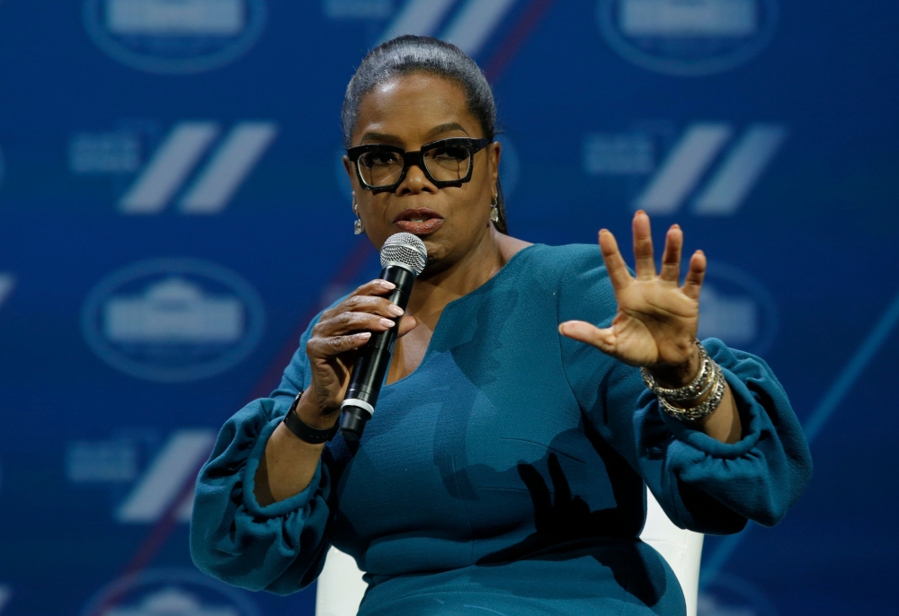(FILES) In this file photo taken on June 14, 2016, Oprah Winfrey speaks at the White House Summit on the United State of Women in Washington, DC. AFP / YURI GRIPAS