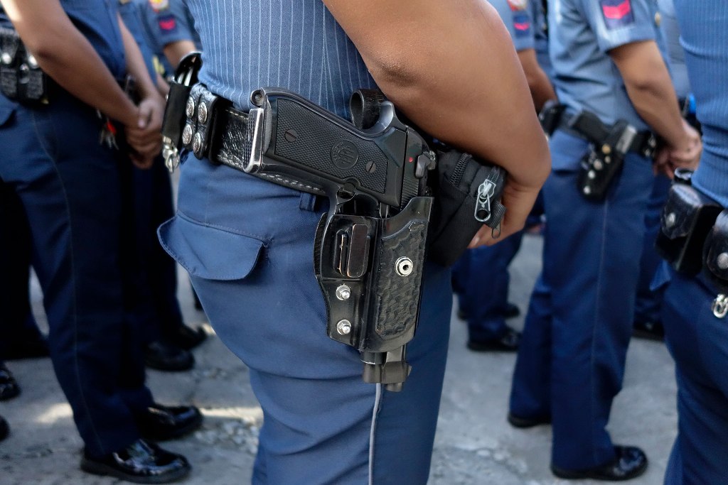 File photo of Philippine police. REUTERS/Andrew R.C. Marshall
