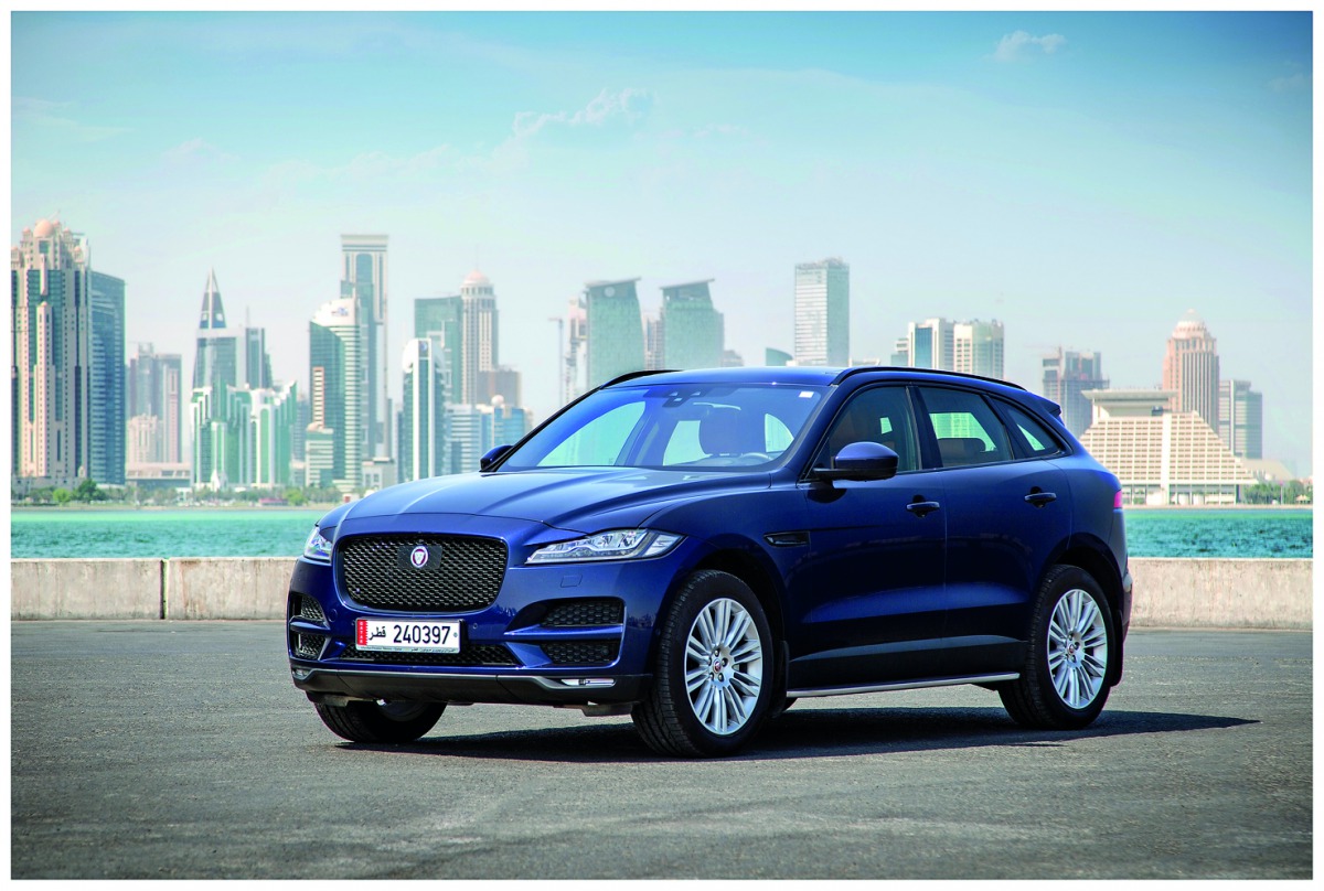 A model of Jaguar F Pace.