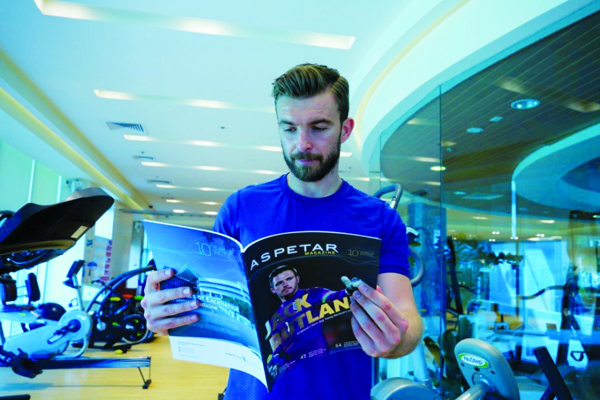 West Bromwich Albion playmaker James Morrison during his treatment at Aspetar.