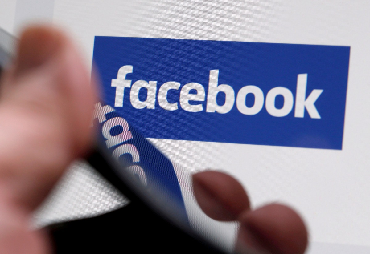 The Facebook logo is displayed on the company website in an illustration photo taken in Bordeaux, France on February 1, 2017. (Reuters/  Regis Duvignau) 