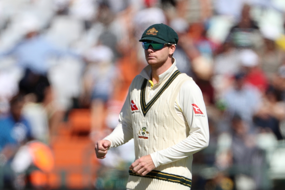 Australia's Steve Smith before the start of test match with South Africa on March 25. Reuters/Mike Hutchings