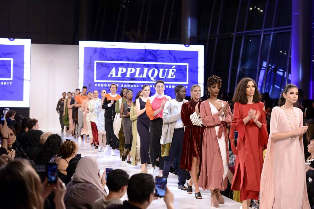 A file photo from the fashion show held in 2017 at The Gate Mall. Pic. by: VCUarts Qatar Facebook page.
