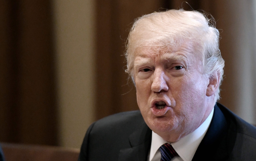 (FILE PHOTO) US President Donald Trump. AFP / Olivier Douliery