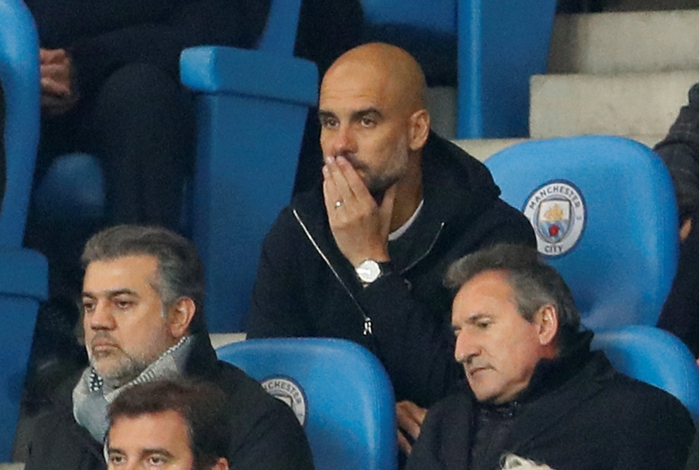 Manchester City manager Pep Guardiola. Reuters/Jason Cairnduff
