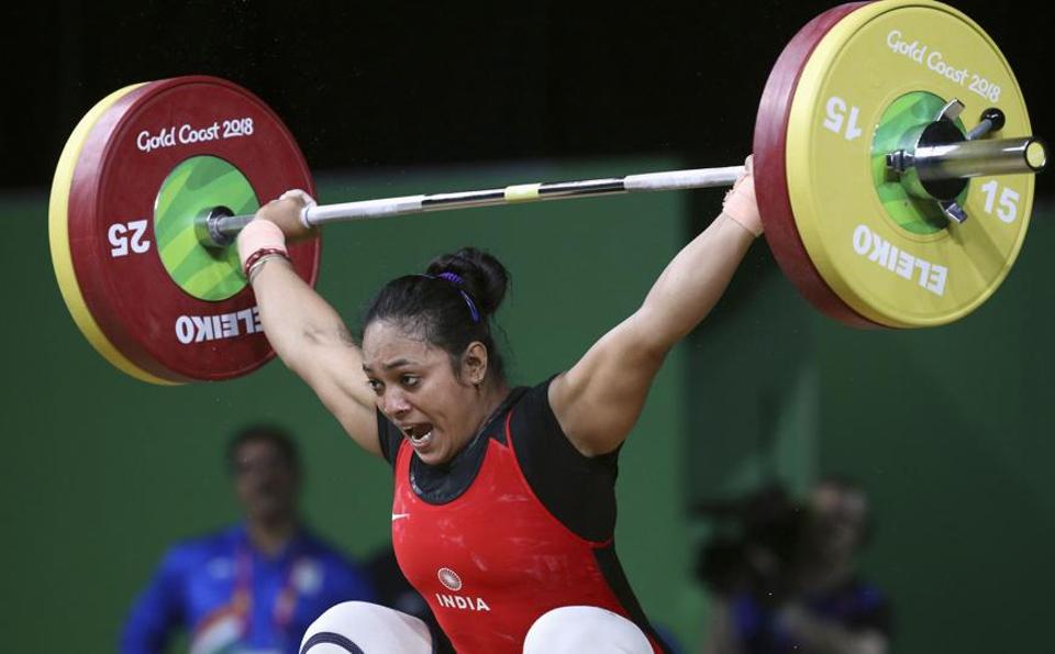 Poonam Yadav won the gold medal in women’s 69kg weightlifting at the 2018 Commonwealth Games. (Reuters)