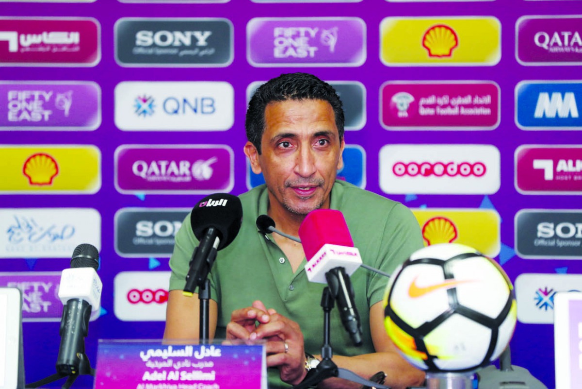 Al Markhiya’s coach Adel Sellami 