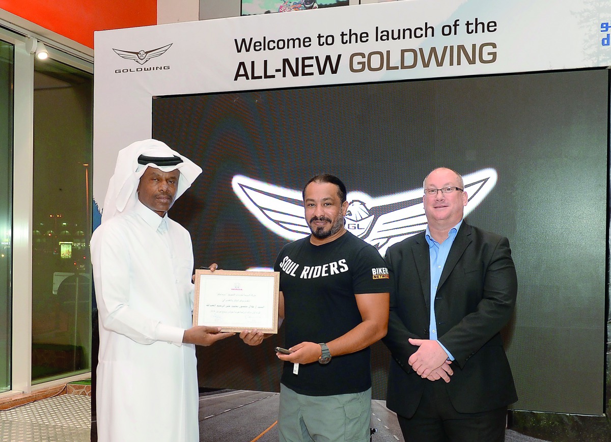 Doha Marketing Services Company WLL(Domasco),  launching the the 2018 model of Honda GL1800 Gold Wing. 
