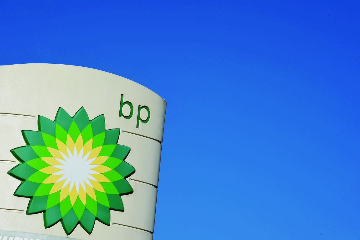 In this file photo taken on February 07, 2018 the logo of British energy major BP plc is seen at a BP petrol station in Liverpool. British energy major BP said on May 1, 2018 that first-quarter net profits soared 70 percent on rising crude oil prices and 