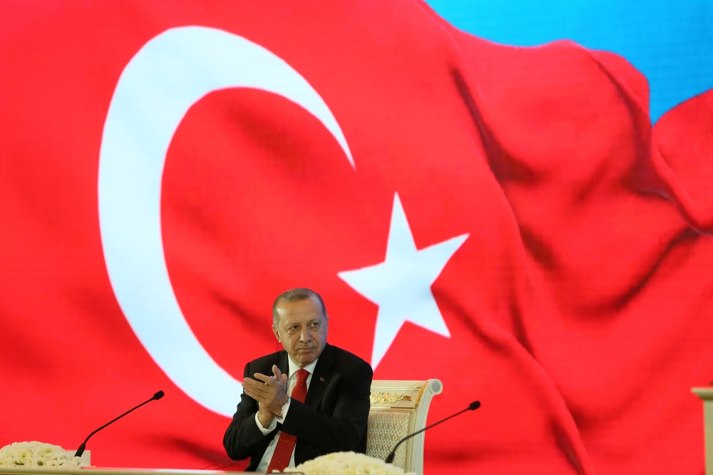 Turkey's President Tayyip Erdogan. Cem Oksuz/Turkish Presidential Palace
