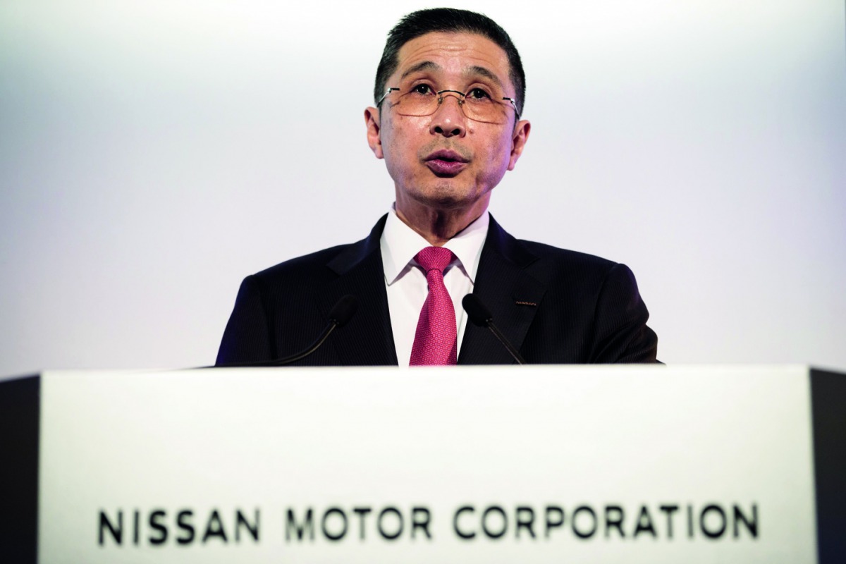 Nissan Motors CEO Hiroto Saikawa attends a press conference to announce the company's fiscal year 2017 financial results at the Nissan Global Headquarters in Yokohama, Kanagawa prefecture on May 14, 2018. AFP / Behrouz Mehri