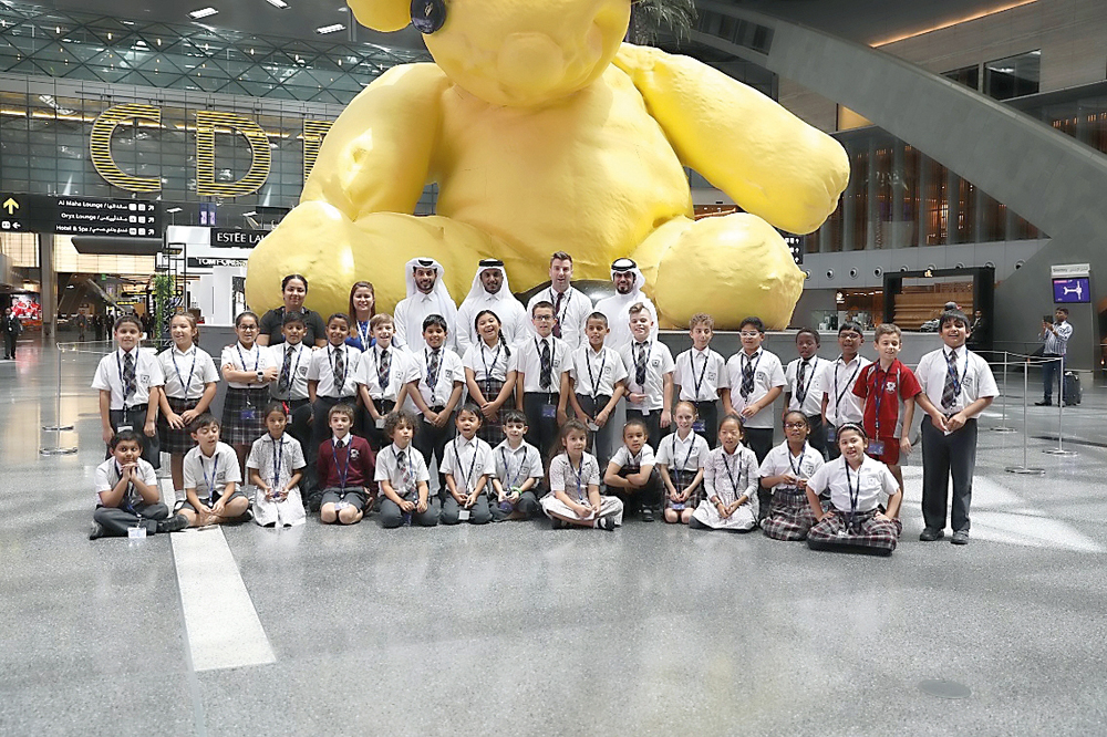 The students of Oryx International School at the HIA.