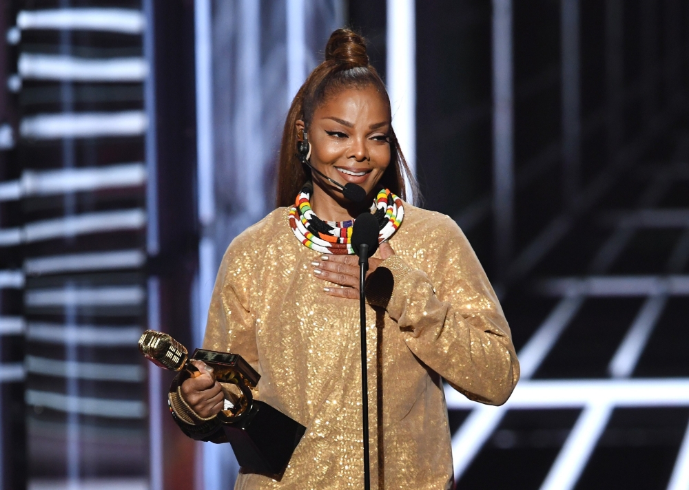 Honoree Janet Jackson accepts the Icon Award onstage during the 2018 Billboard Music Awards at MGM Grand Garden Arena on May 20, 2018 in Las Vegas, Nevada. Kevin Winter/Getty Images/AFP