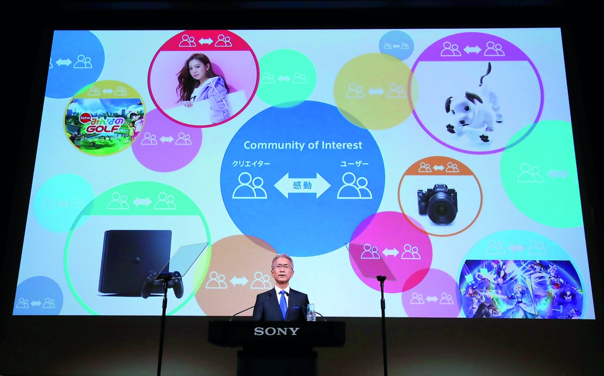 Sony Corp's new President and Chief Executive Officer Kenichiro Yoshida attends a news conference on their business plan at the company's headquarters in Tokyo, Japan May 22, 2018. Reuters/Toru Hanai