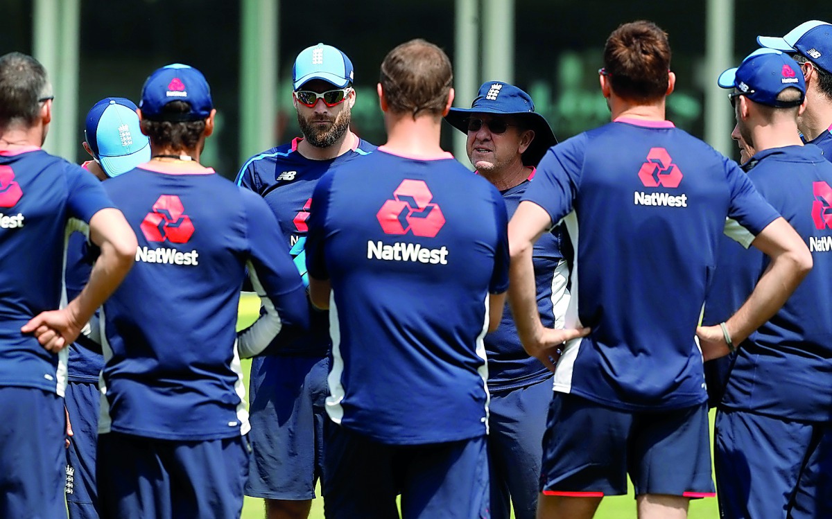  England head coach Trevor Bayliss during nets. Action Images via Reuters/John Sibley 