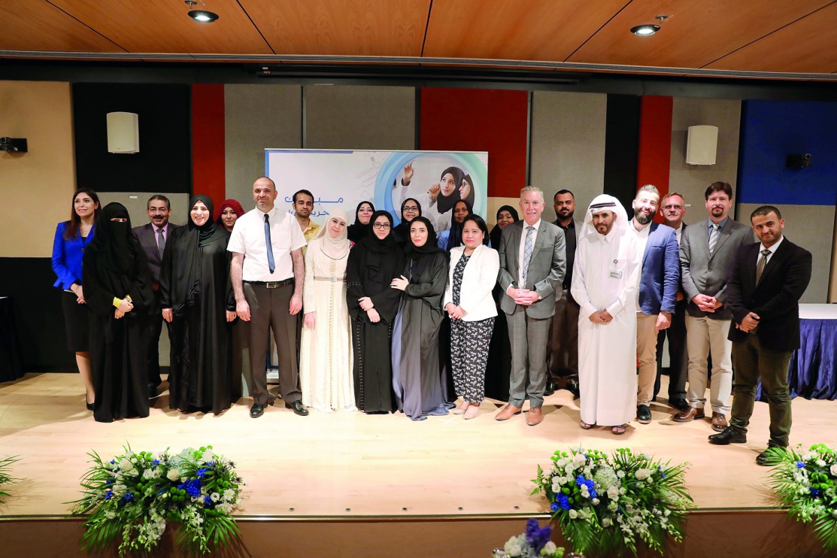 The participants at the graduation event.
