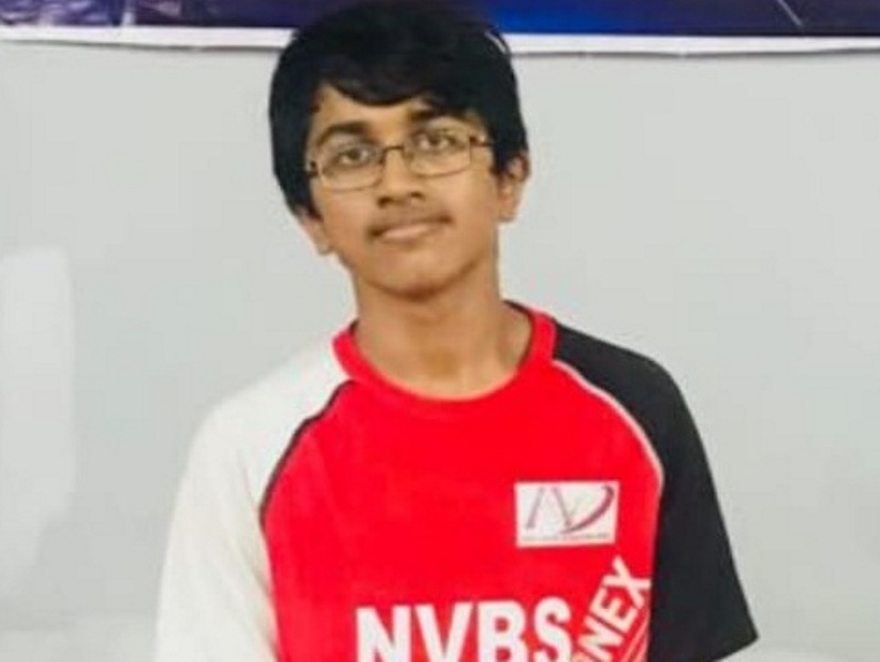 New Vision Badminton Sport (NVBS) trainee Faiz Ahmed Anas