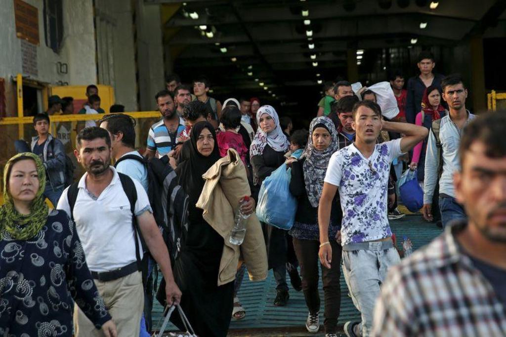 FILE PHOTO. Migrants in Greece. Reuters