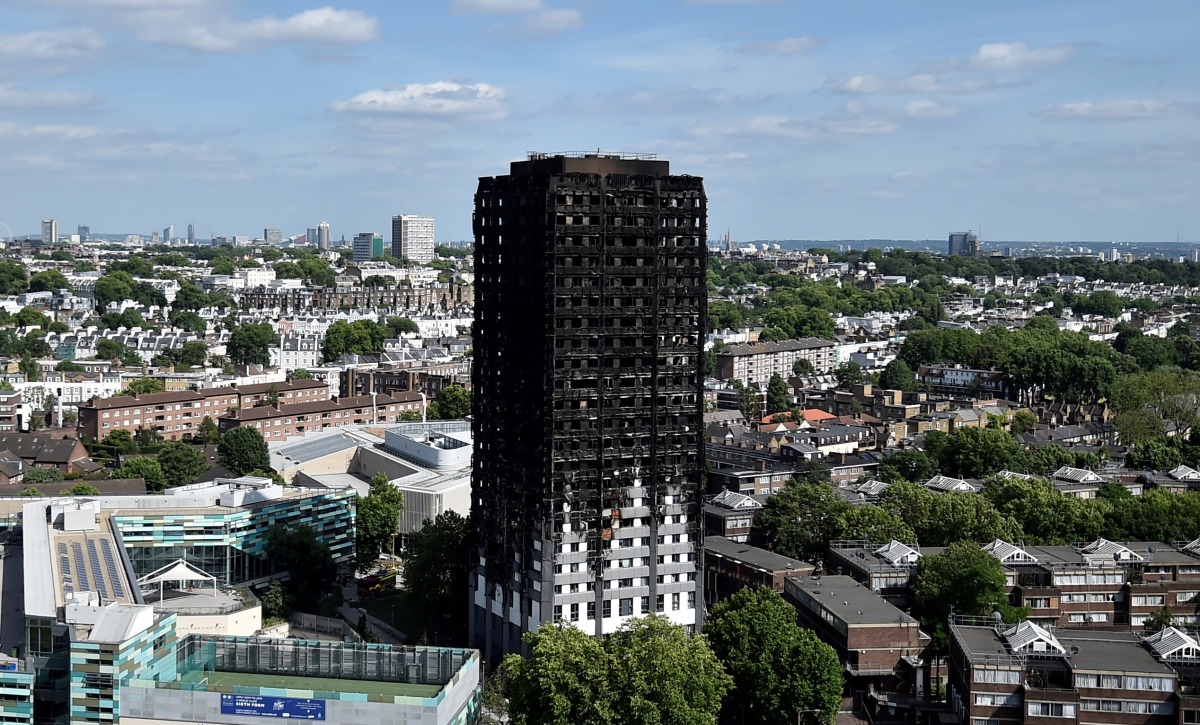 Extensive damage is seen to the Grenfell Tower block which was destroyed in a fire in north Kensington, West London, June 16, 2017. (Reuters / Hannah McKay) 
