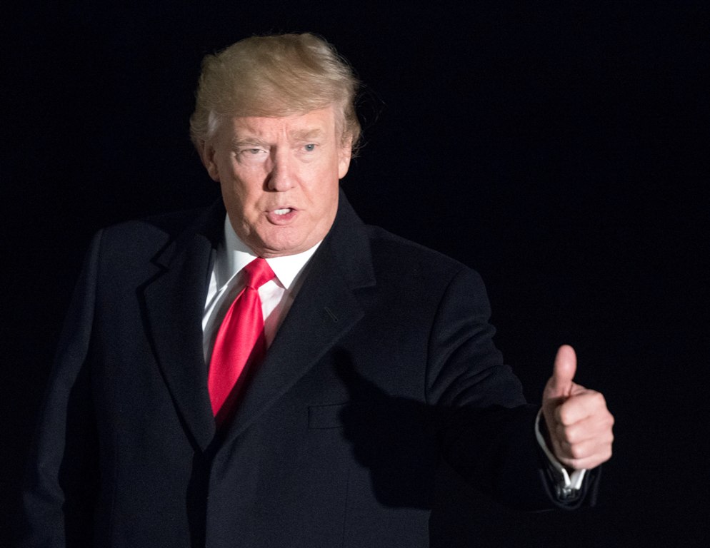 File photo of US President Donald Trump.