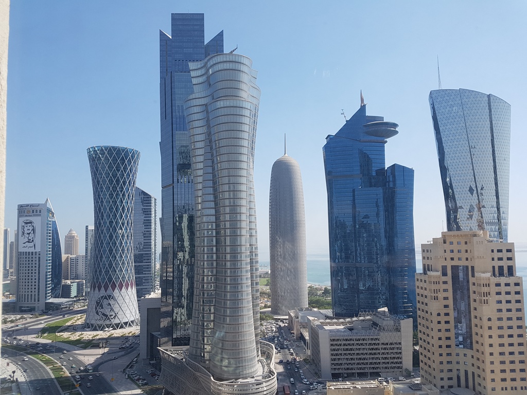 File picture of Qatar skyline used for representation.