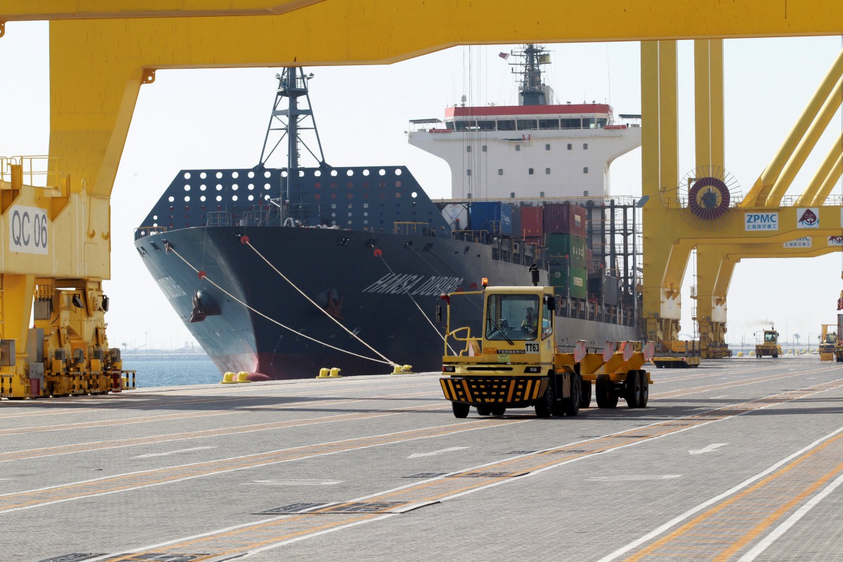 File photo of a ship decked at Hamad port in Doha, Qatar, June 14, 2017. Reuters / Naseem Zeitoon