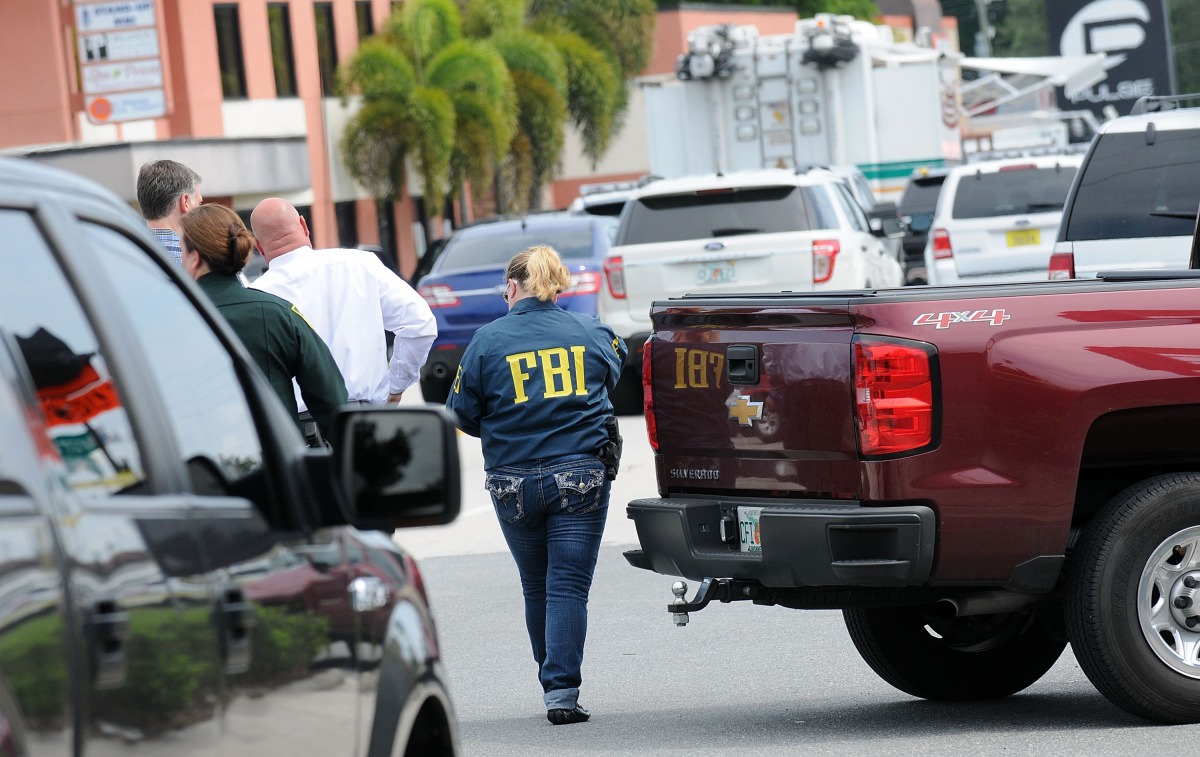 File photo: FBI agents seen outside of Pulse nightclub after a fatal shooting and hostage situation where 20 people died on June 12, 2016 in Orlando. (Gerardo Mora /Getty Images/AFP) 