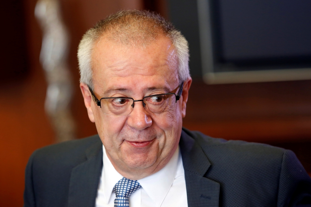 Economist Carlos Urzua picked for finance minister of Mexico's new president Andres Manuel Lopez Obrador, gestures during an interview with Reuters in Mexico City, Mexico July 2, 2018.= Reuters/Ginnette Riquelme

