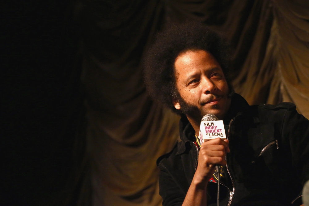 Director Boots Riley speaks during the Film Independent at LACMA Presents Screening and Q&A of 