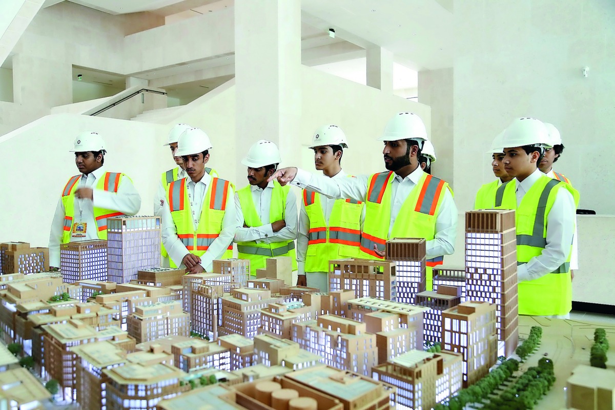 Participants at the fifth edition of the Summer Career Camp organised by Qatar Career Development Center (QCDC).