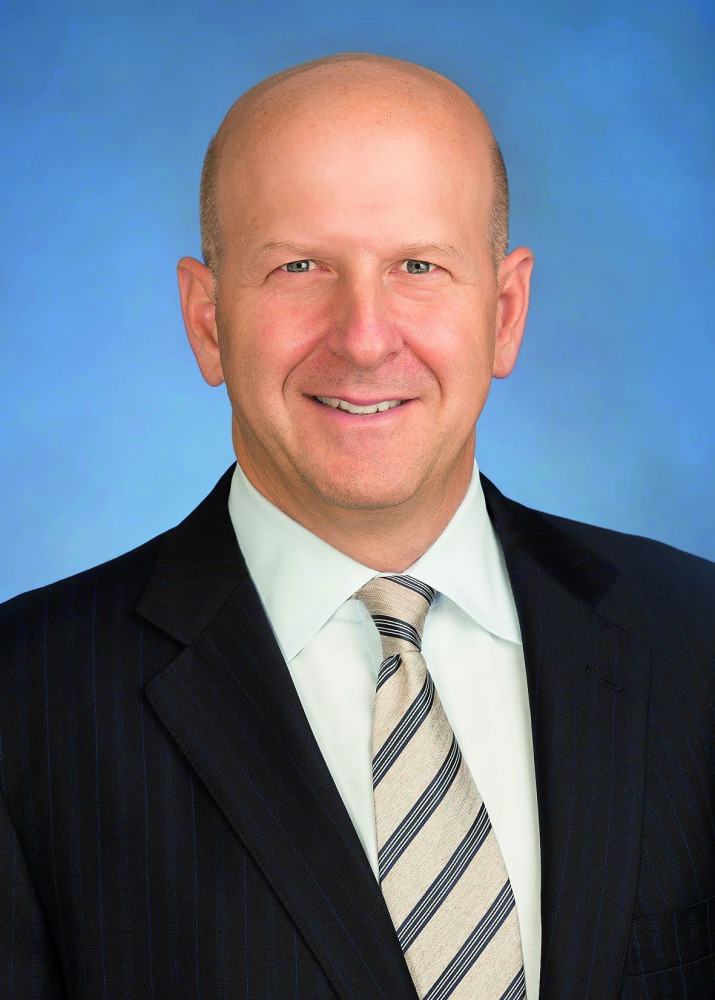 David Solomon in New York In this photo obtained on March 13, 2018 courtesy of Goldman Sachs.  AFP / Goldman Sachs/Mark Mcqueen