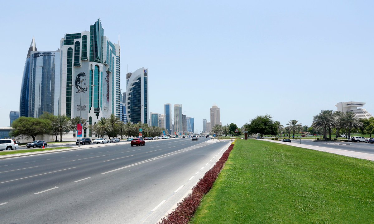 Image of a Qatar road used for representation. 