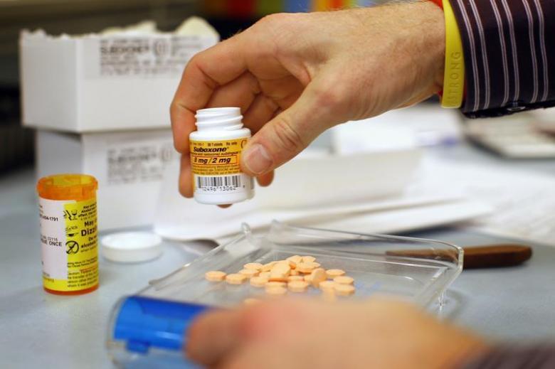 A Pharmacist fills a Suboxone prescription at Boston Healthcare for the Homeless Program in Boston, January 14,  2013. Reuters/Brian Snyder