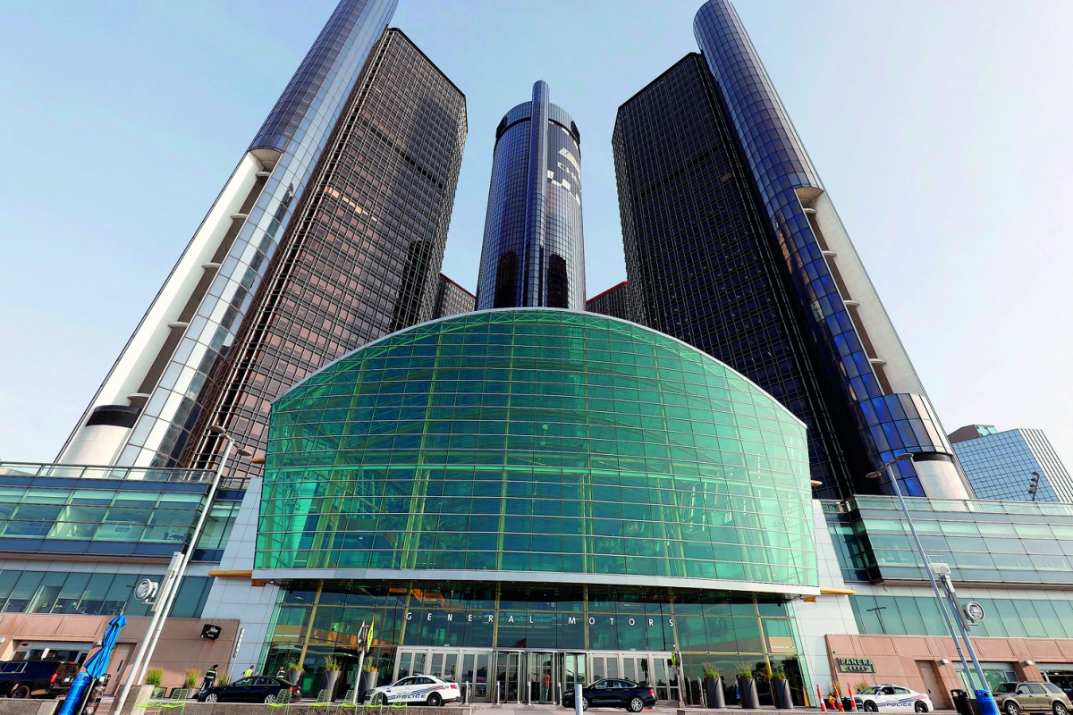 General Motors World Headquarters in Detroit, Michigan in this file photo taken on June 12, 2018. AFP / Getty Images North America / Bill Pugliano