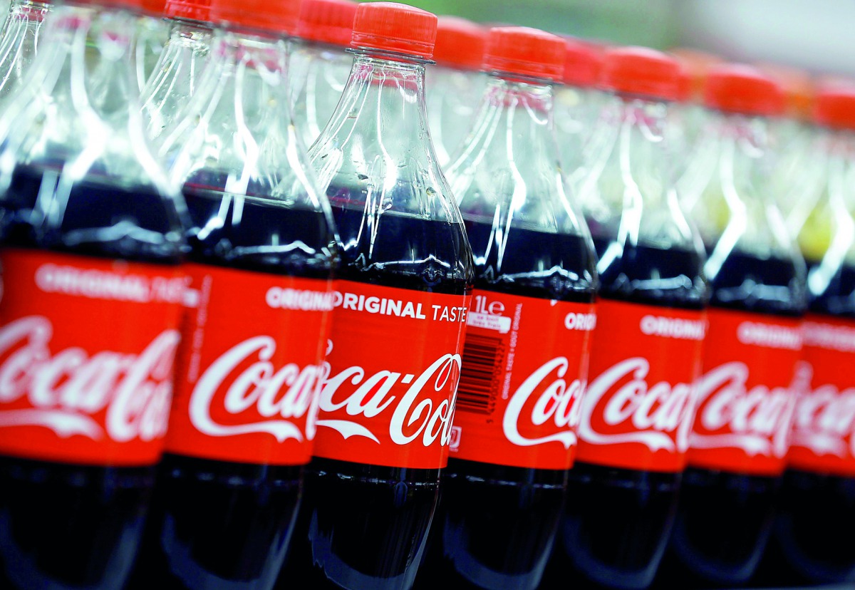 Bottles of Coca-Cola are seen at a Carrefour Hypermarket store in Montreuil, near Paris, France, February 5, 2018. Reuters/Regis Duvignau