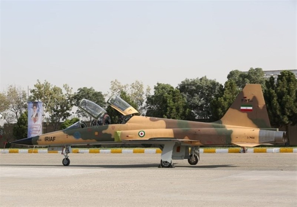 A view of the newly unveiled Iranian fighter jet in Tehran, Iran August 21, 2018. (Tasnim News Agency/Handout via REUTERS)