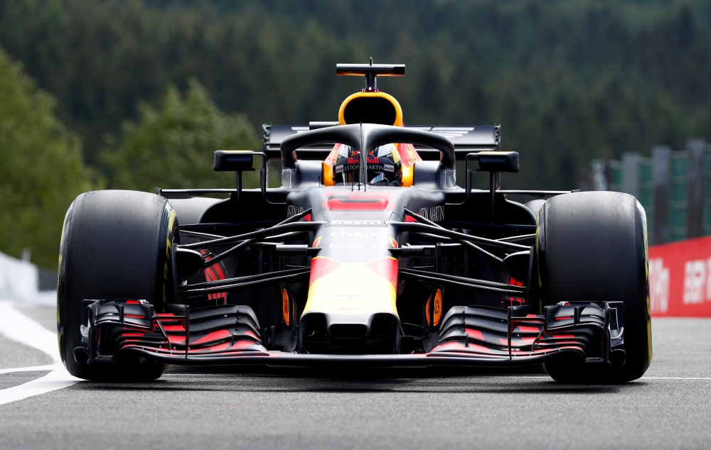 Red BullÕs Daniel Ricciardo during practice REUTERS/Francois Lenoir/File Photo
