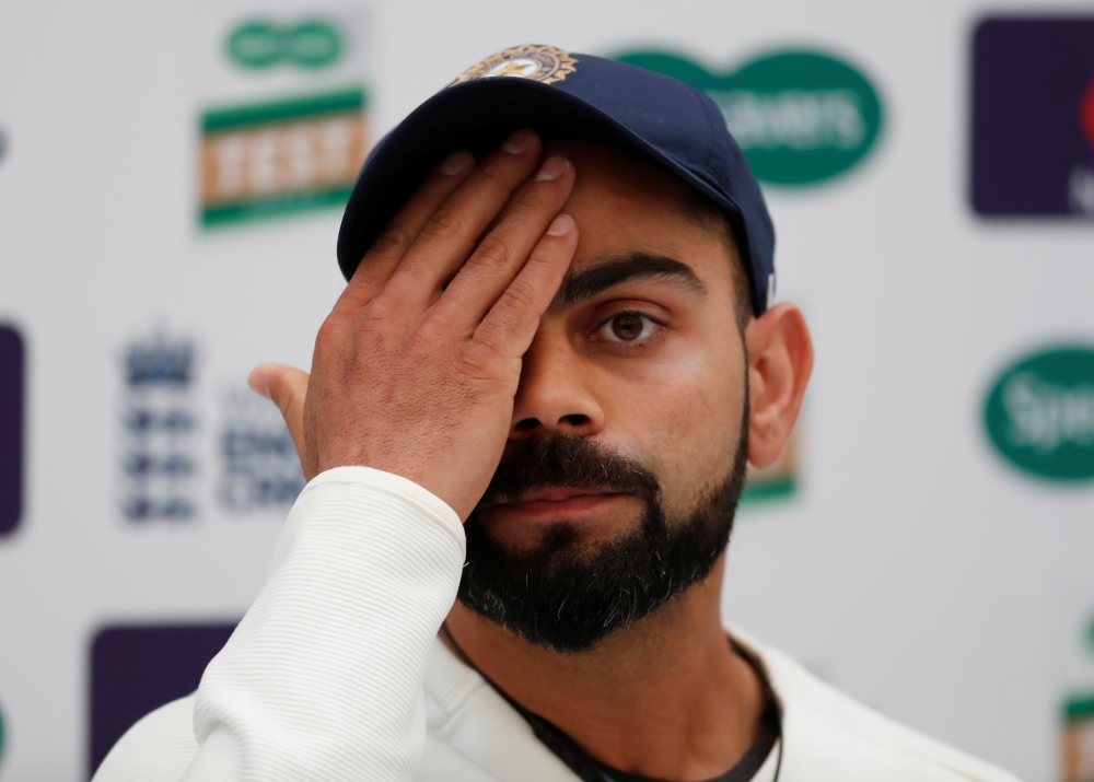 India's Virat Kohli during the press conference. (Reuters/Paul Childs)