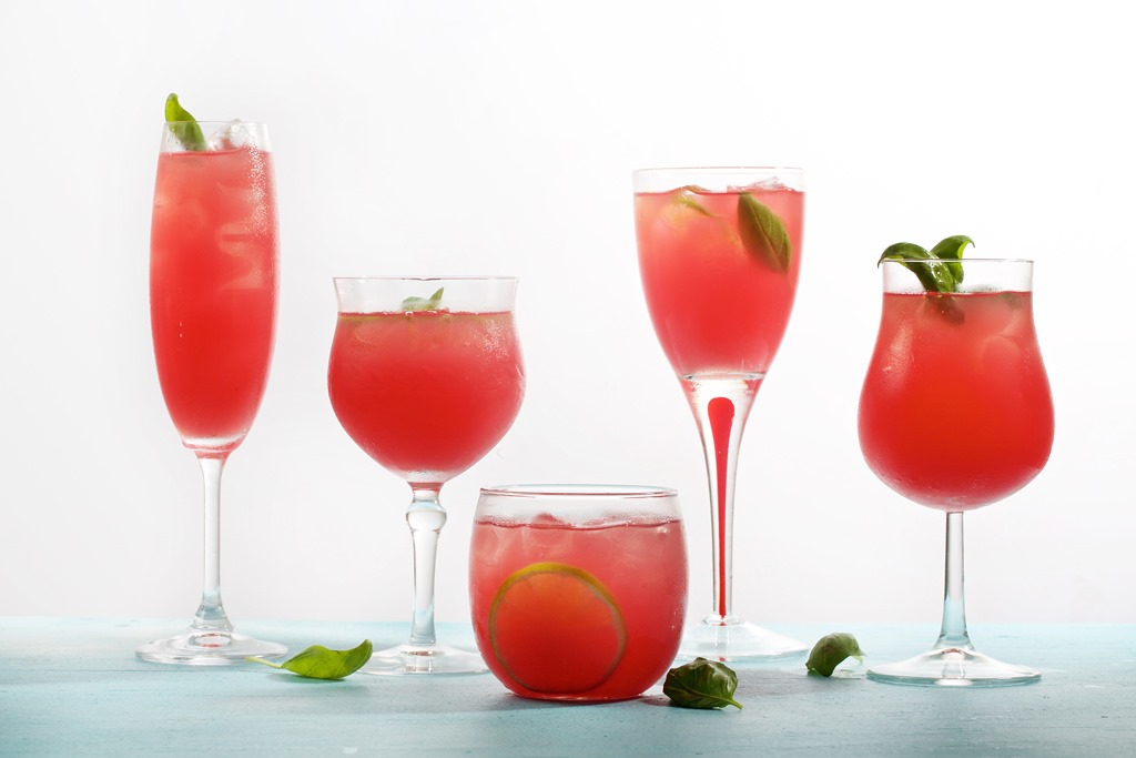 Watermelon-Basil Flavored Water. Photo by Deb Lindsey for The Washington Post.
