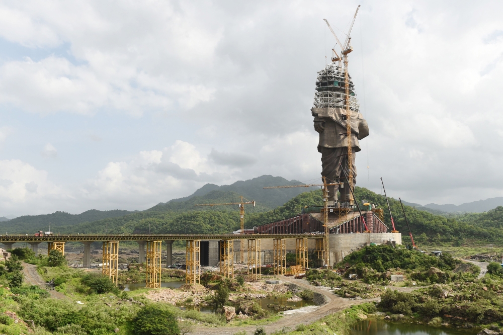(FILES) This file photo taken on August 25, 2018 shows the under-construction 